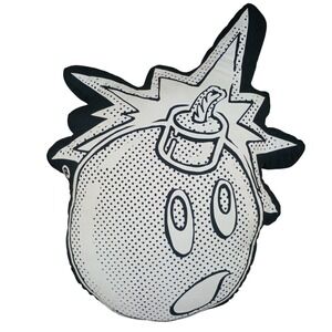 The Hundreds Joshua Vides Adam Bomb Plush Pillow Graphic Black White Pop Art
